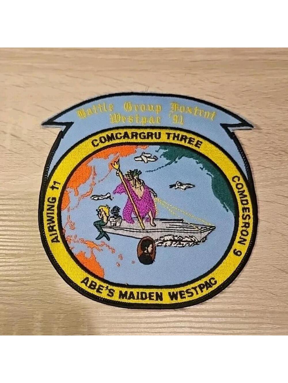 Battle Group Foxtrot Westpac '91 - Abe's Maiden Airwing 11 Comcargu Three Patch